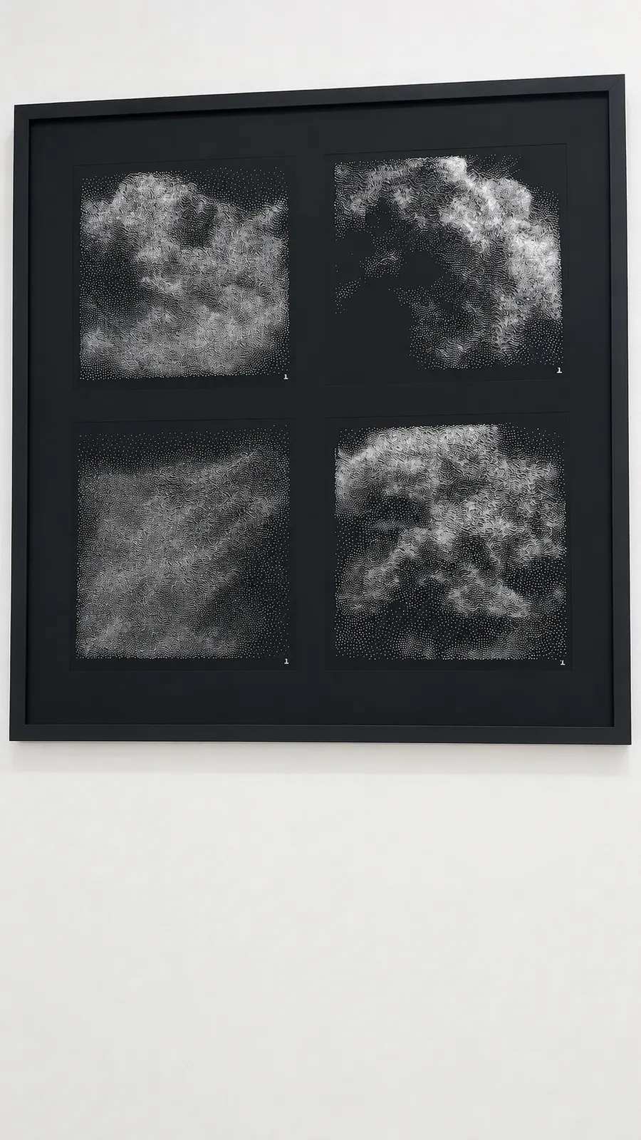 Nuages Possibles #30,#31,#33, and #34 by Joanie Lemercier