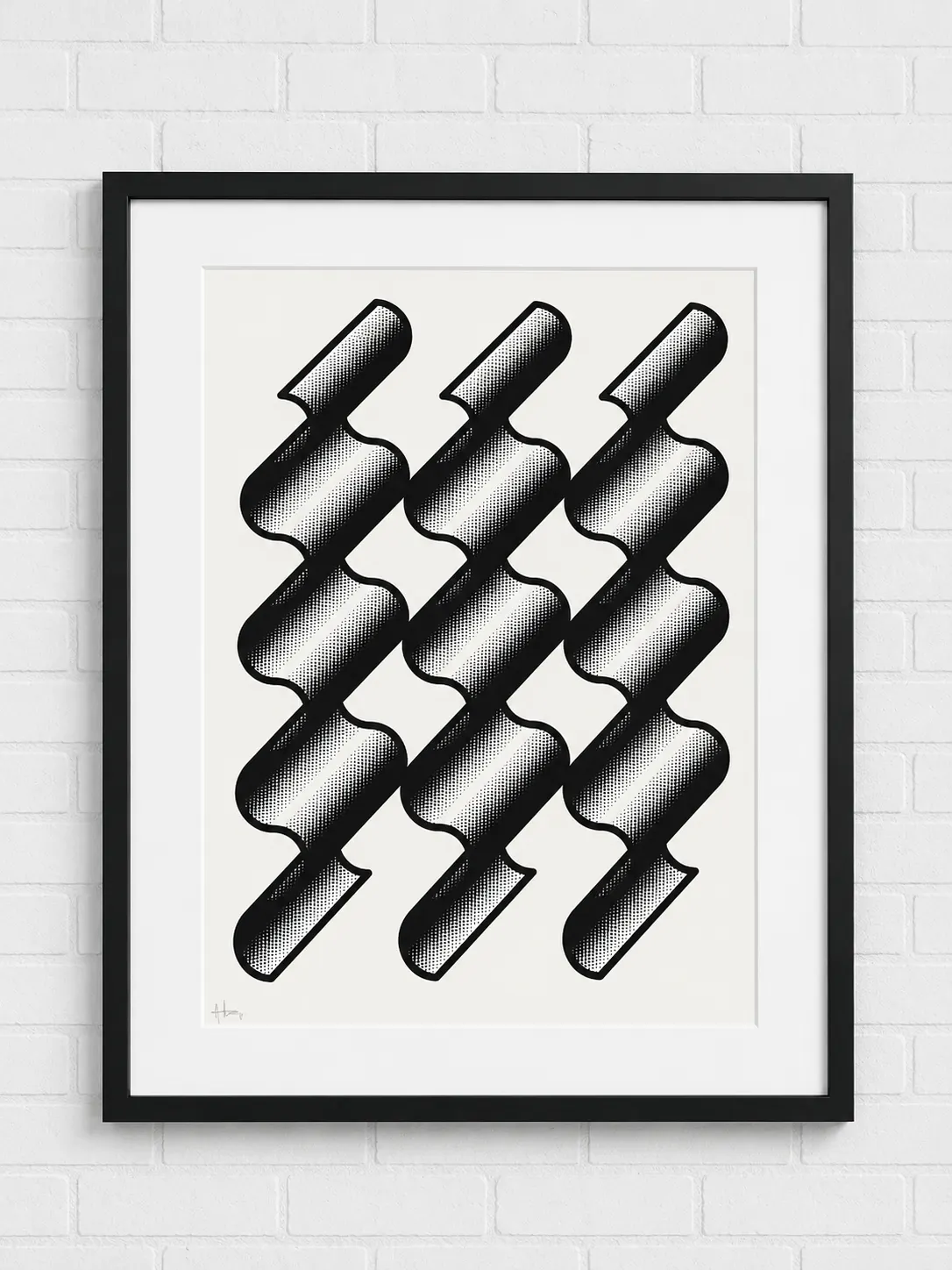 Halftone Ribbons #02 by Andrew Strauss