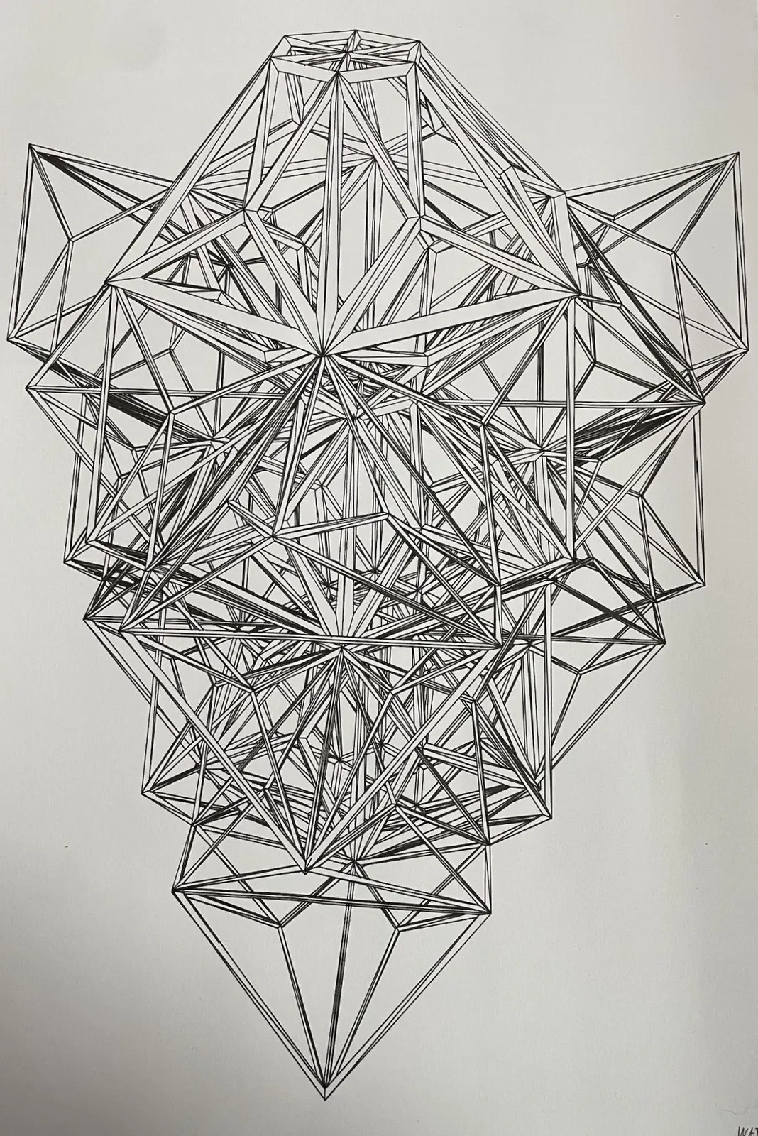 Space Filler Dreams 04 (Wireframe) by Marius Watz