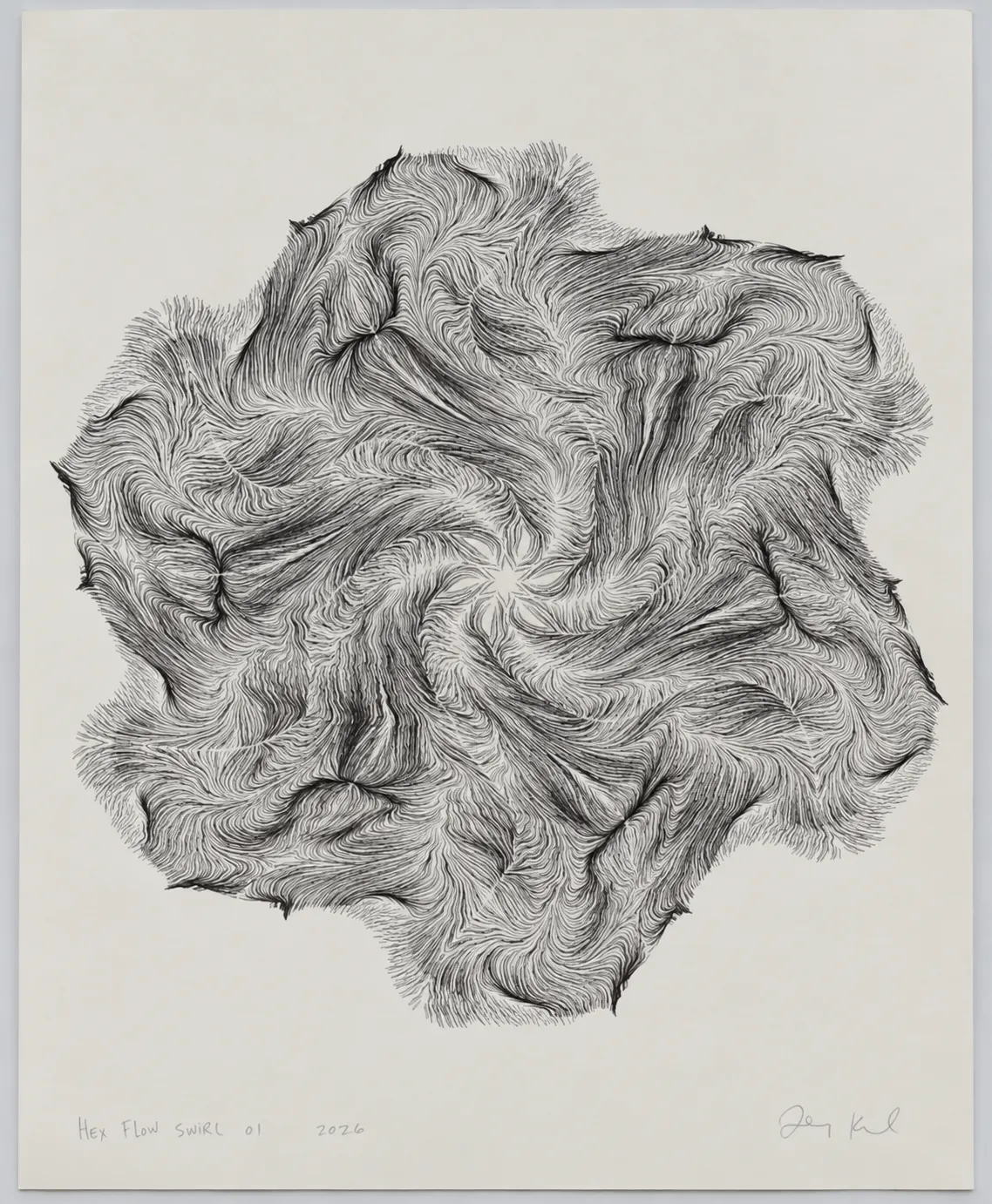 Hex Flow Swirl, 01 by Fred Kahl