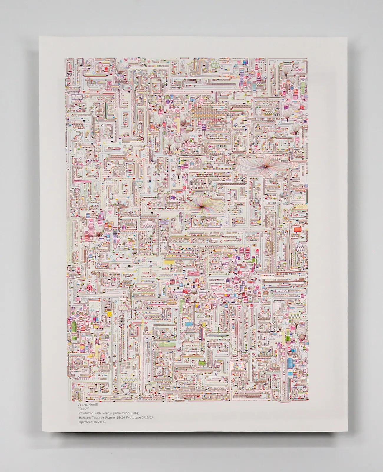 BUSY (plotted by Bantam Tools with permission from James Merrill) by James Merrill