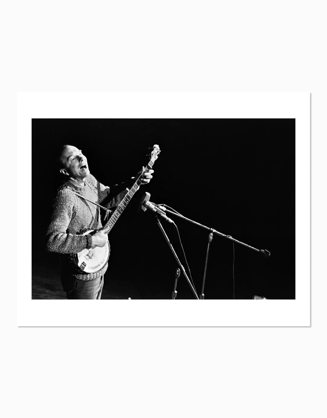 Pete Seeger Limited-Edition Print by Henry Horenstein