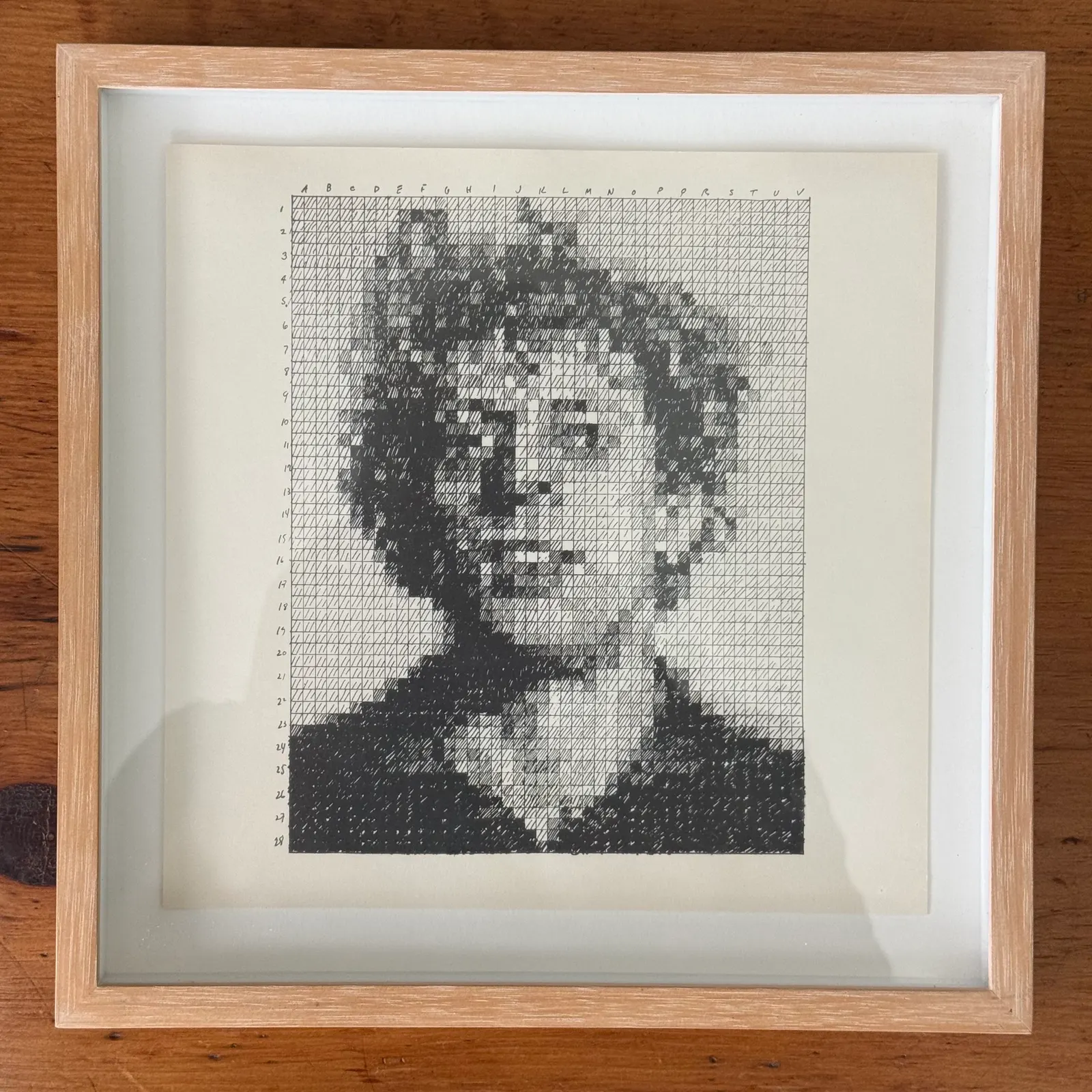 Phil (Philip Glass) by Chuck Close
