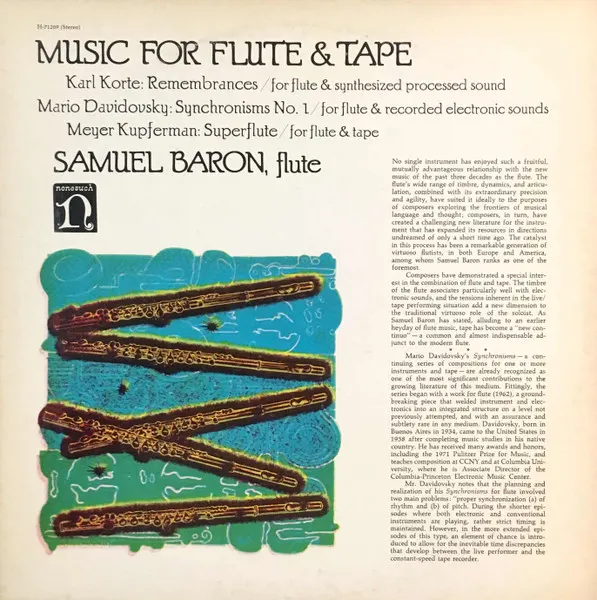 Music For Flute & Tape by unknown artist