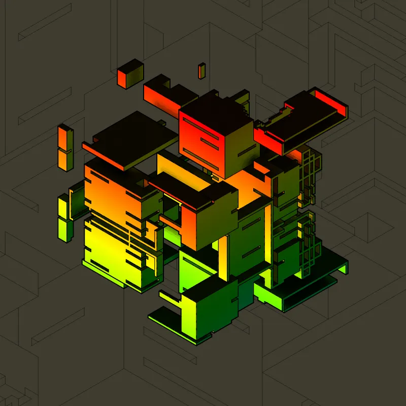 Isofrag generator series I #159 by wblut