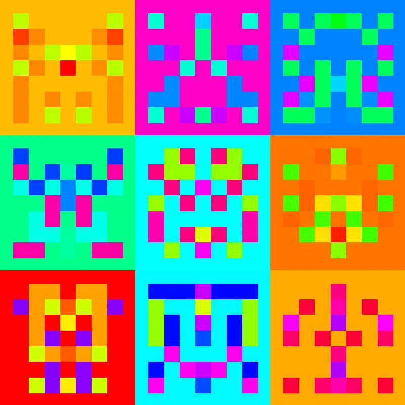 Nonuple Invaders #7 by pifragile