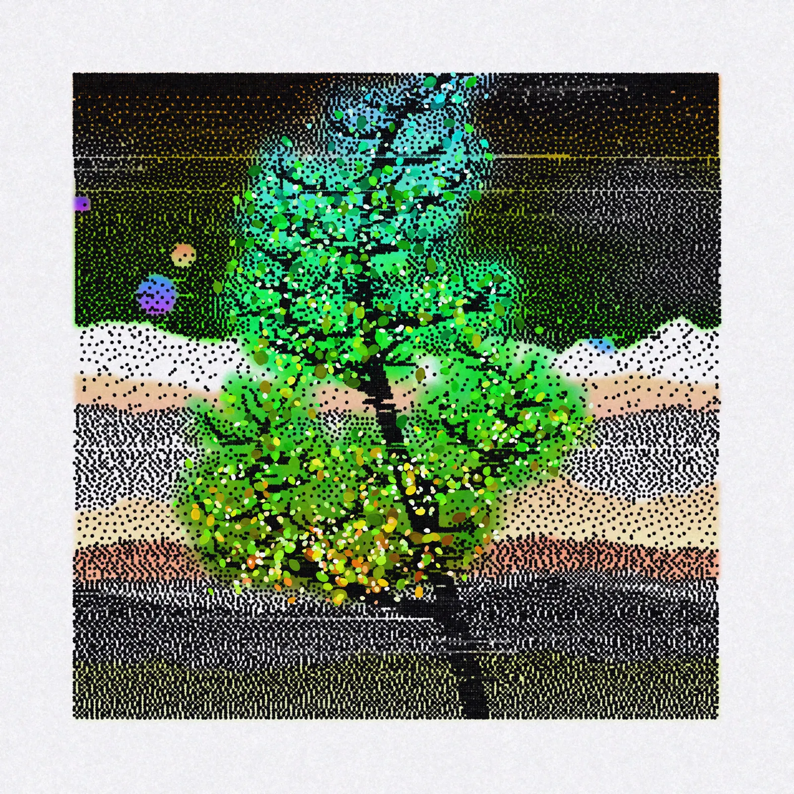 Dithered Branches #48 by KilledByAPixel