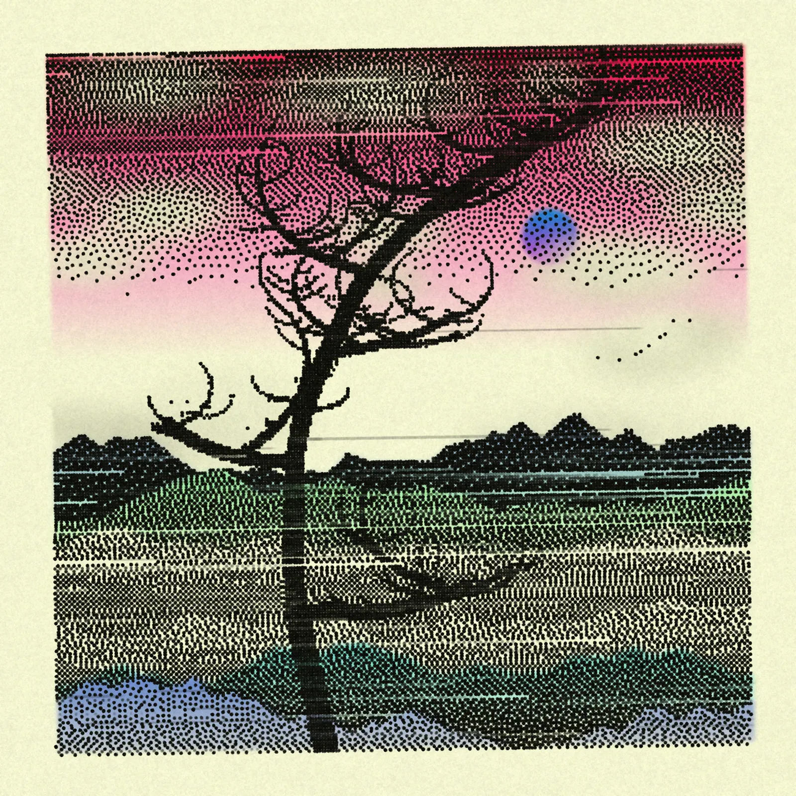 Dithered Branches #238 by KilledByAPixel