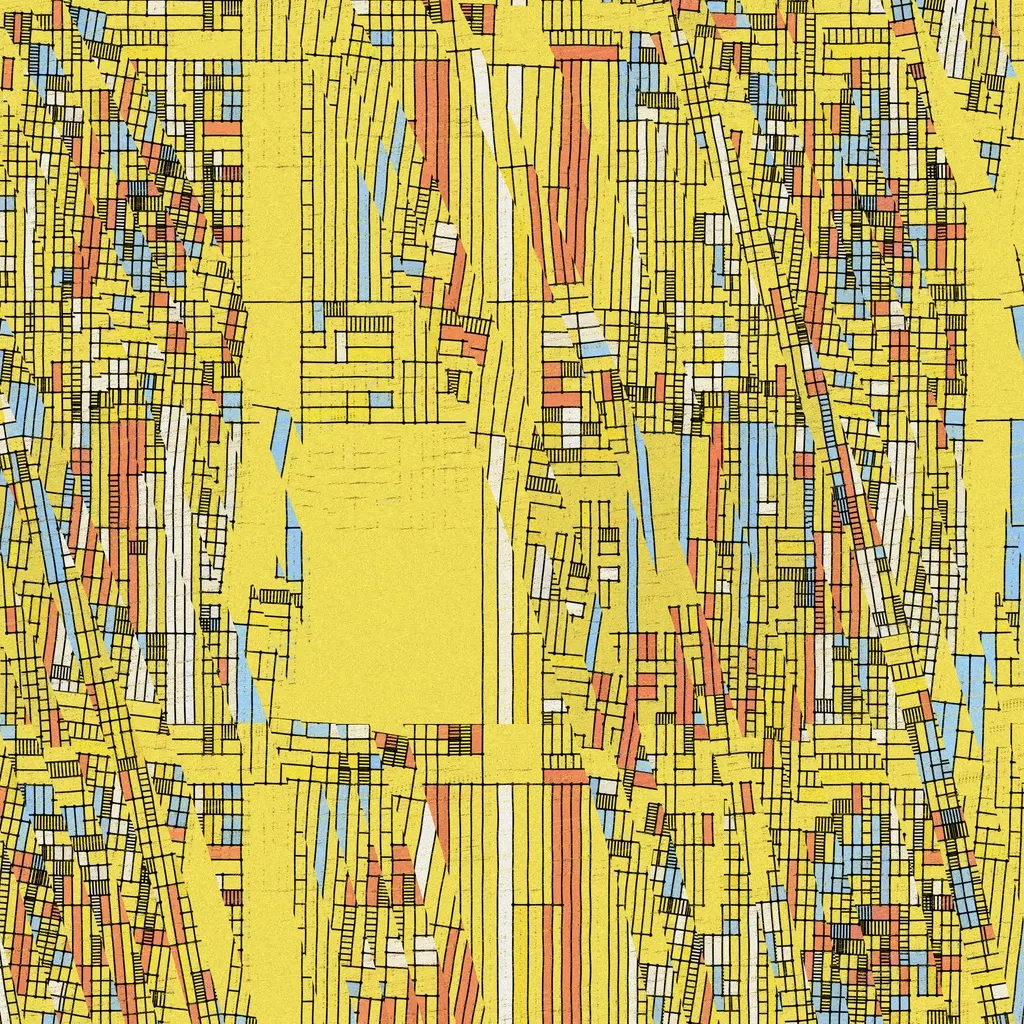 Sedimentary Dissolution #78 by Landlines Art