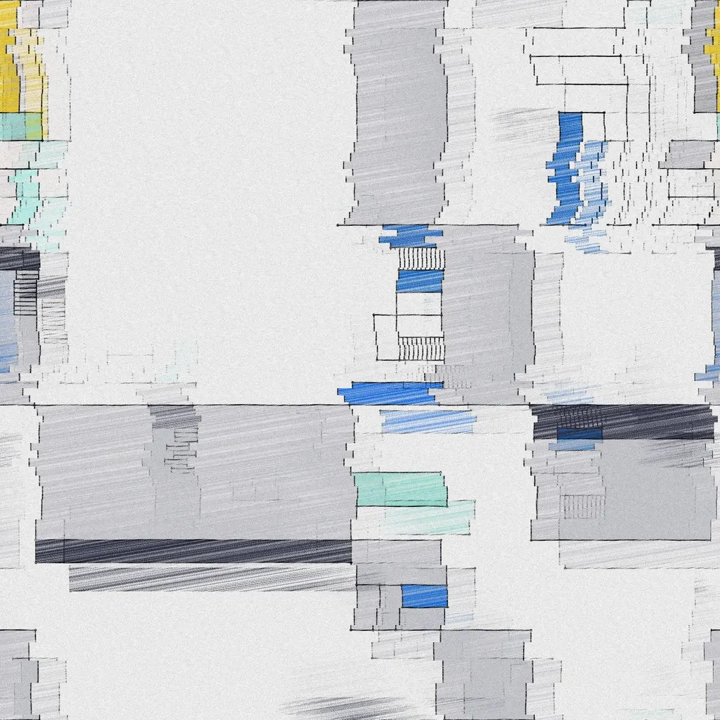 Sedimentary Dissolution #117 by Landlines Art