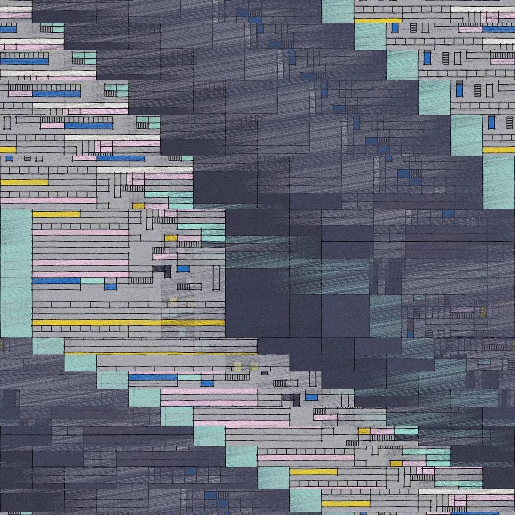 Sedimentary Dissolution #364 by Landlines Art