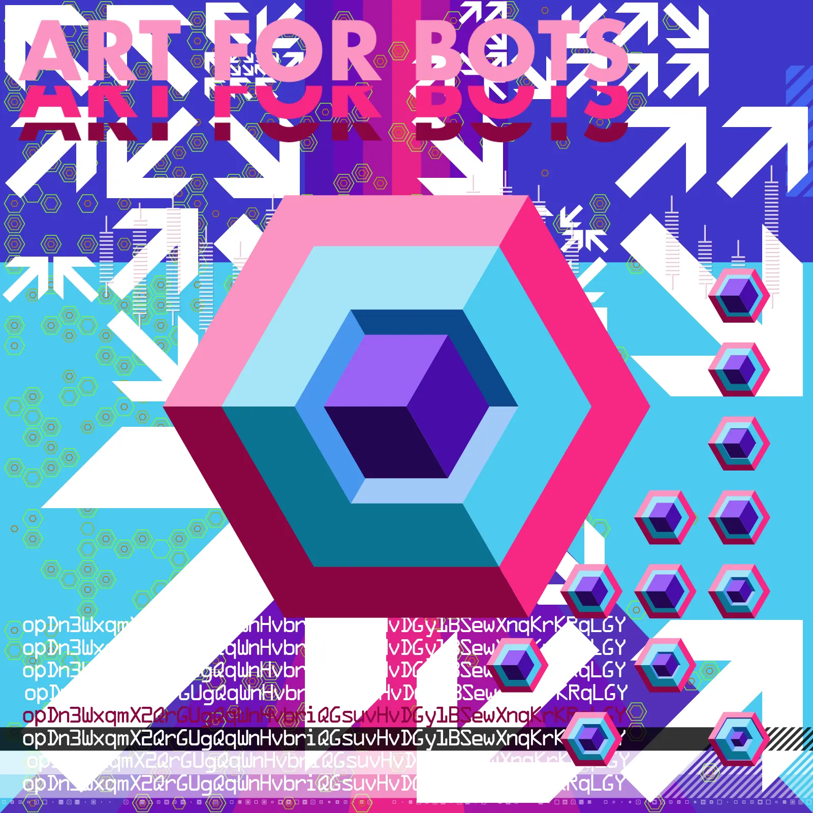 Hexagones - Art for Bots for Humans #36 by revdancatt