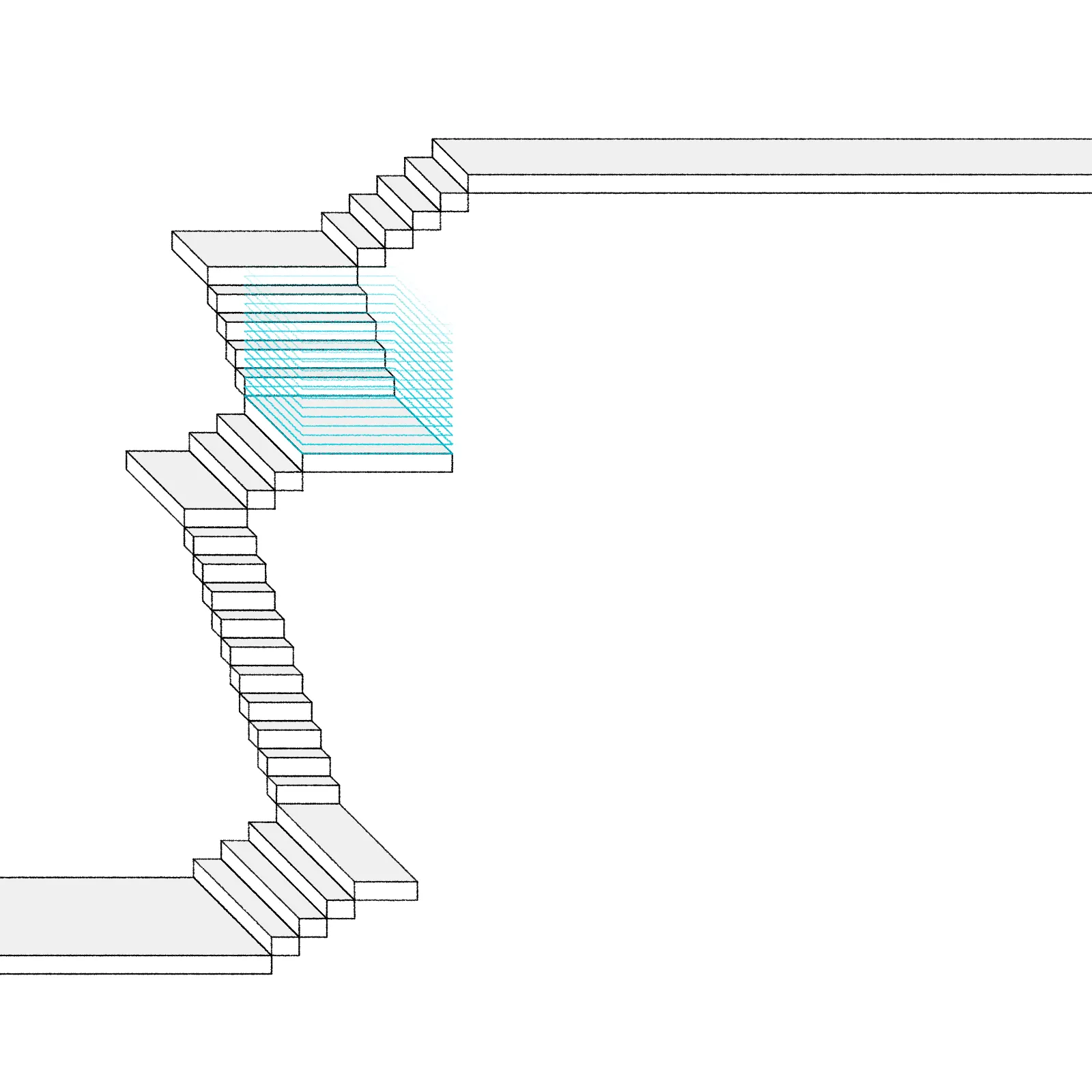 Stairs in a room #67 by luta