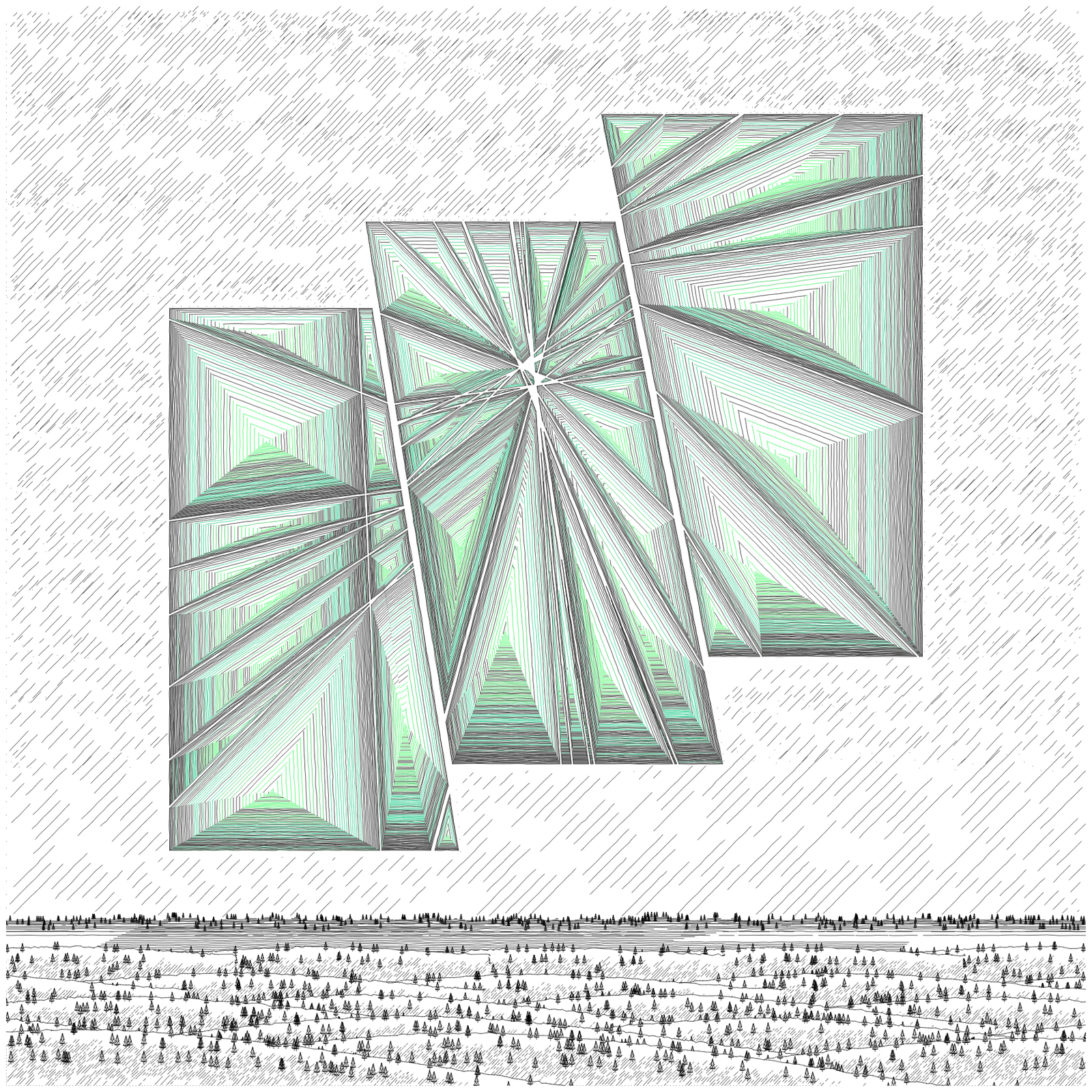 Shattered Obelisks #85 by Oleg Abakshonok