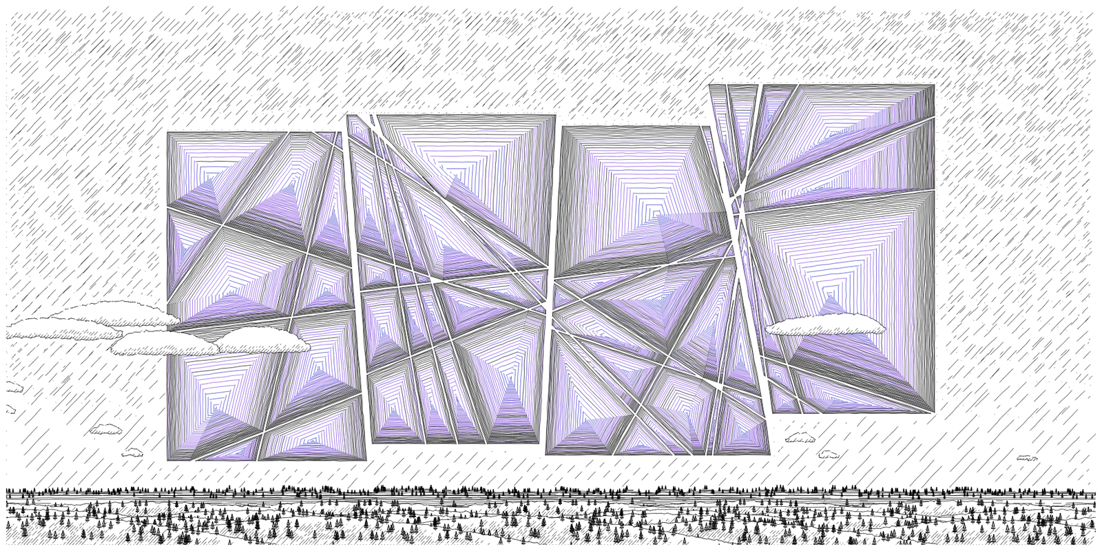 Shattered Obelisks #177 by Oleg Abakshonok