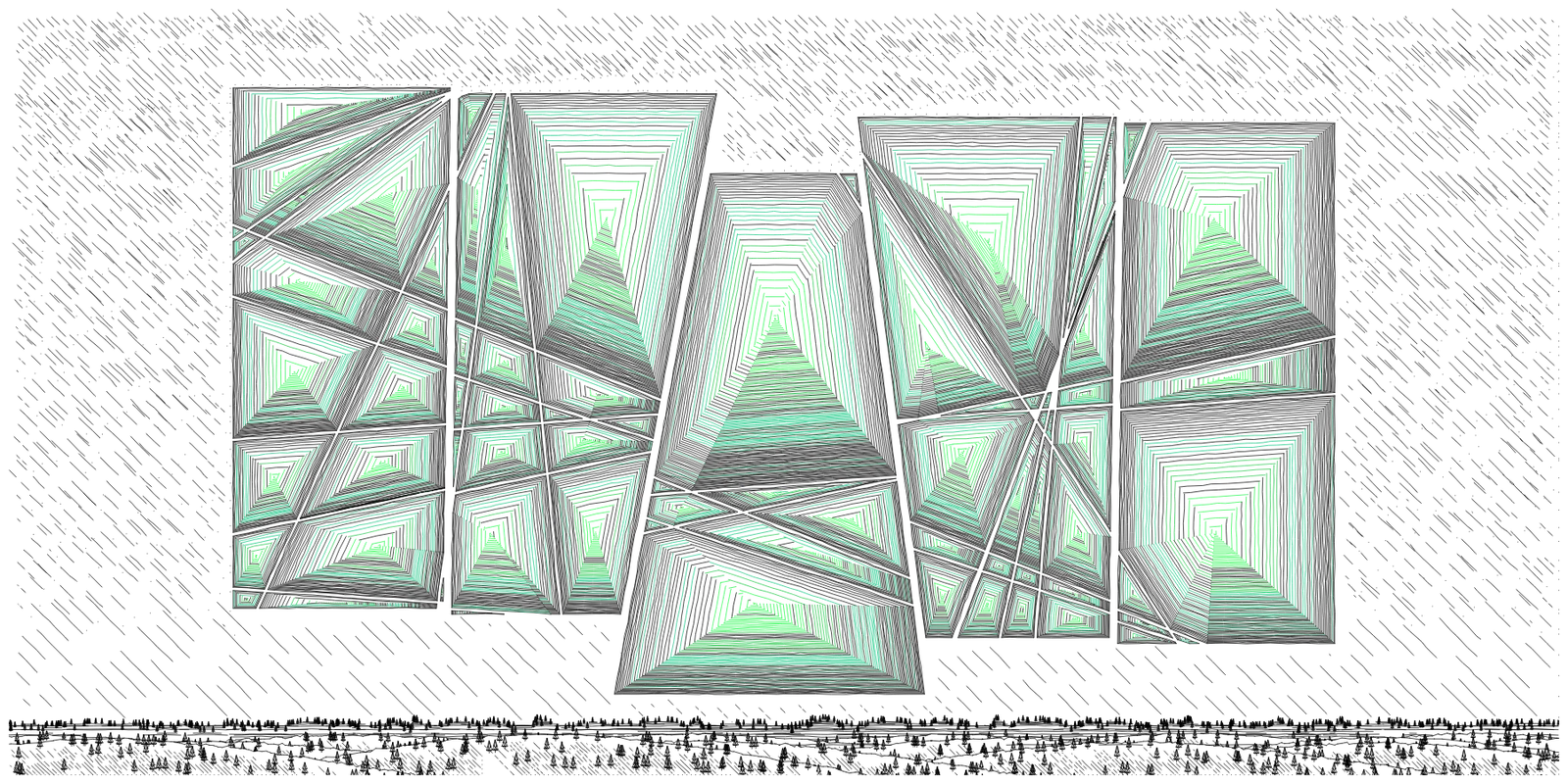 Shattered Obelisks #190 by Oleg Abakshonok