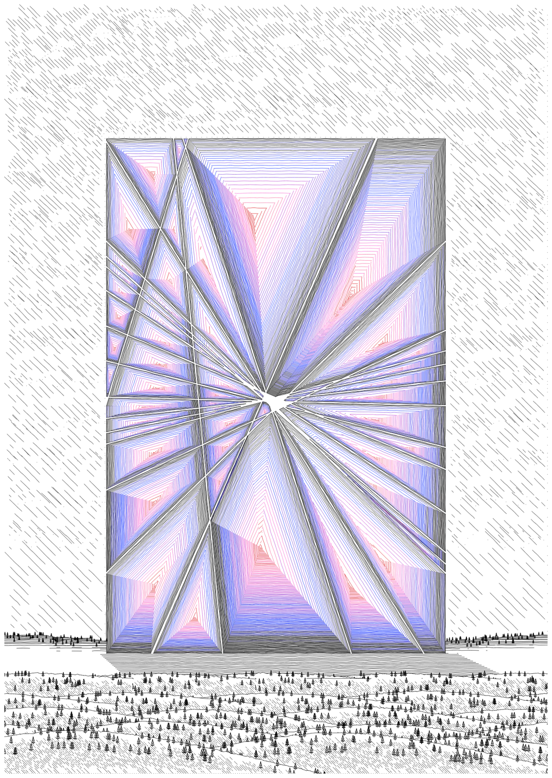 Shattered Obelisks #226 by Oleg Abakshonok