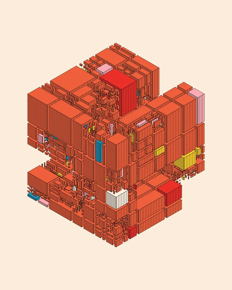 ylb-mess-A #194 by Landlines Art