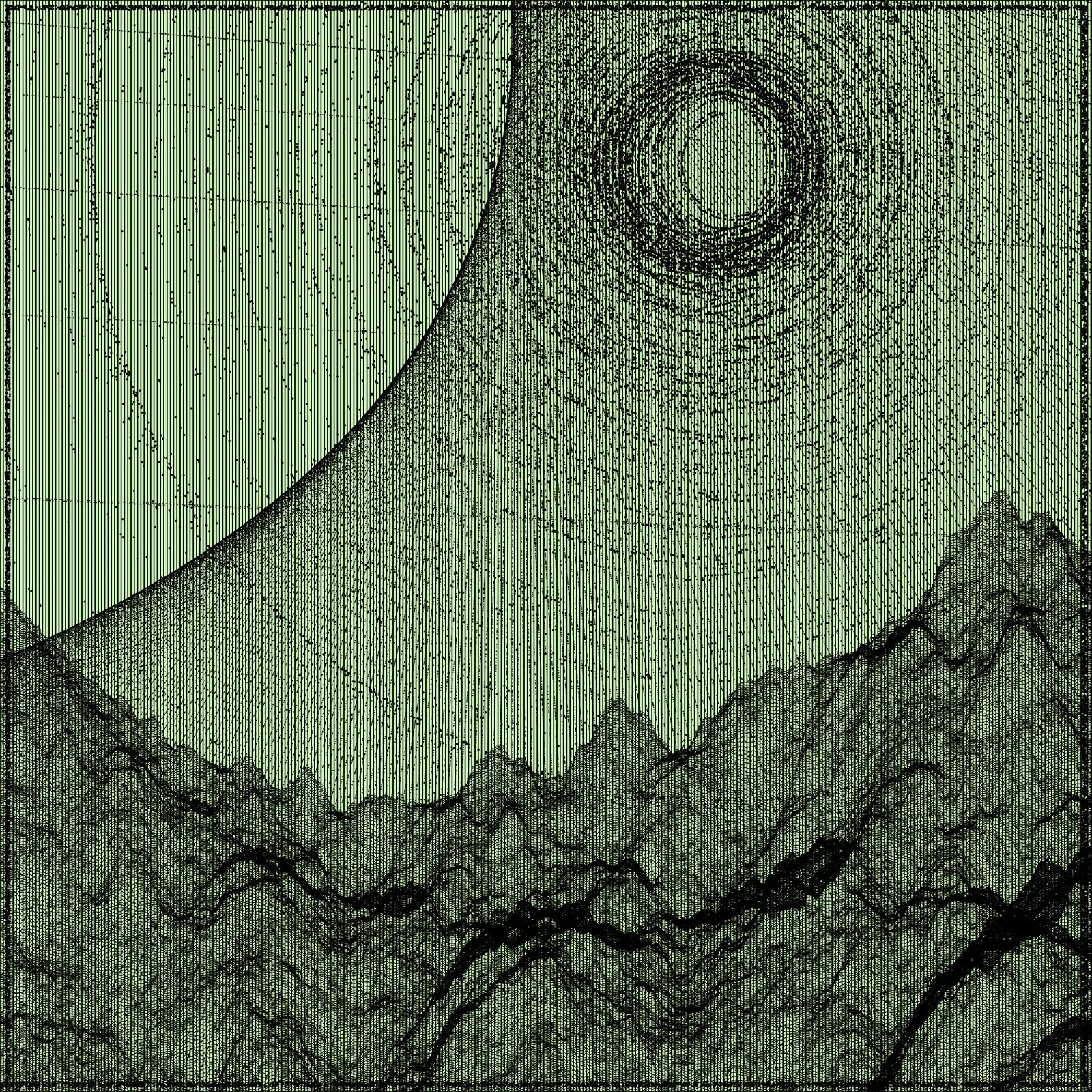 Surreal classic generative landscape #43 by Nik.Vct