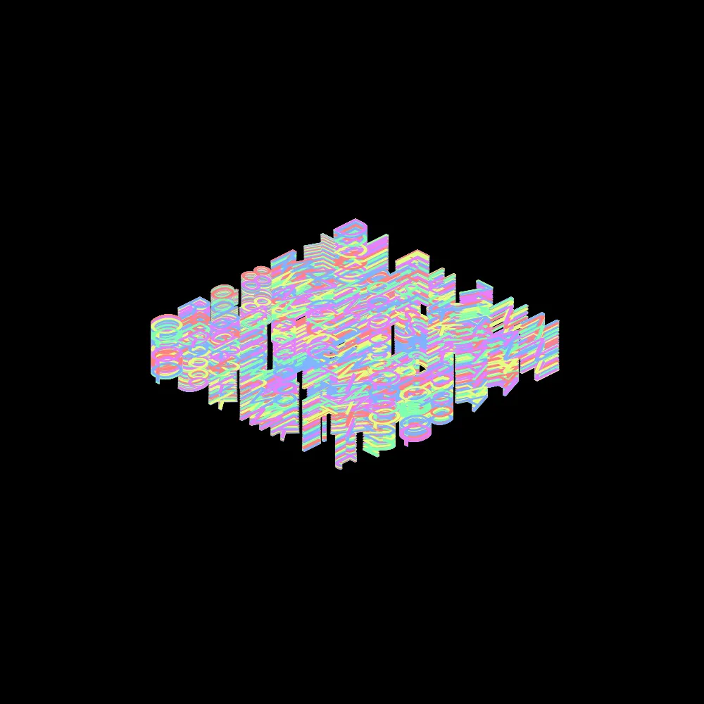 ISCII Rainbow Redux #136 by borygon
