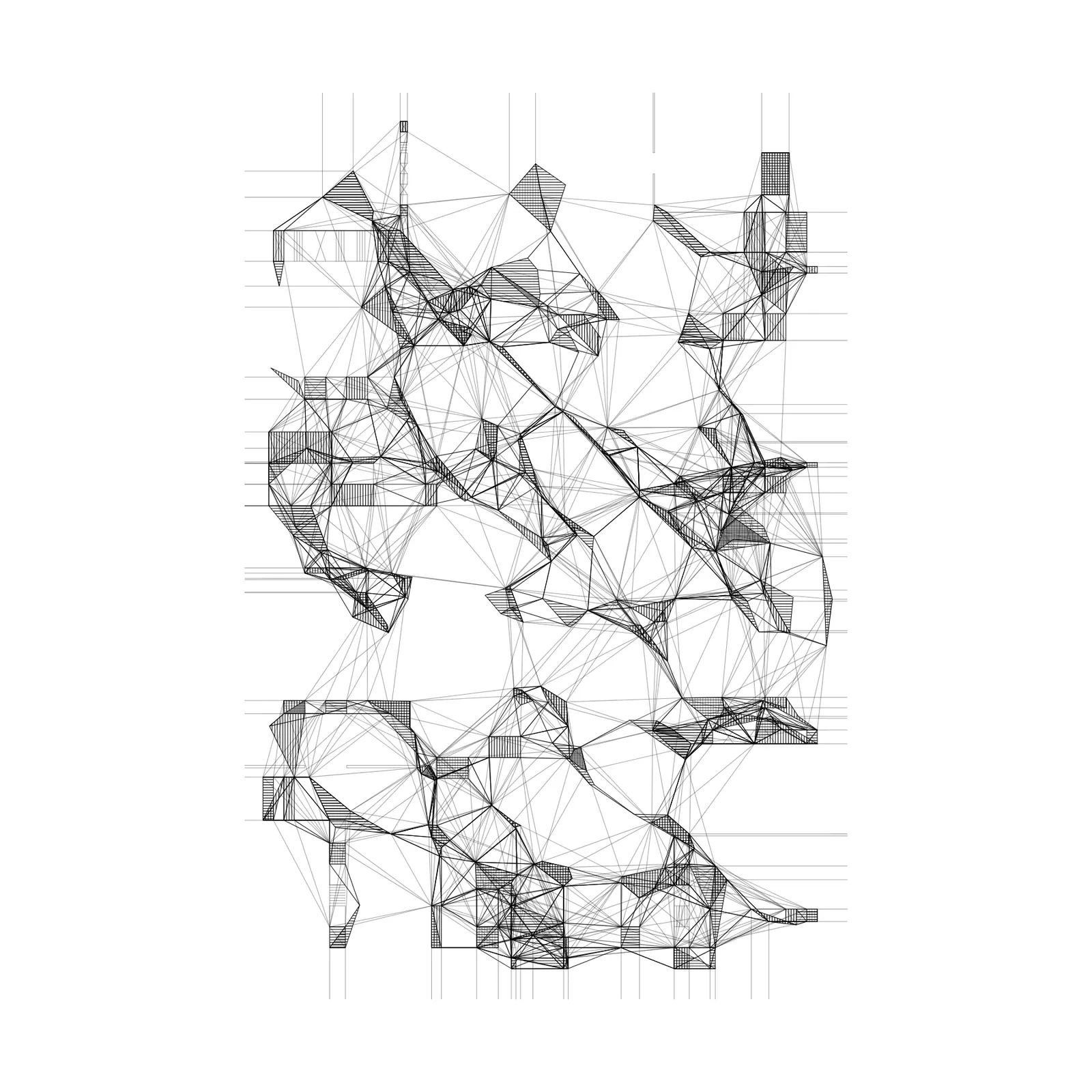 Suspended polygons #6 by nclslbrn