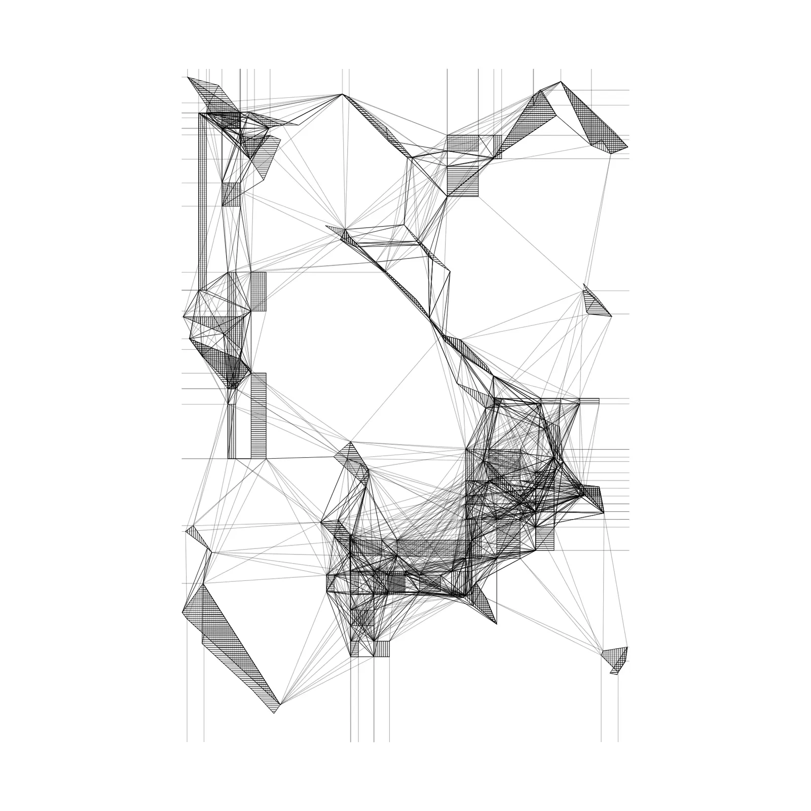 Suspended polygons #21 by nclslbrn