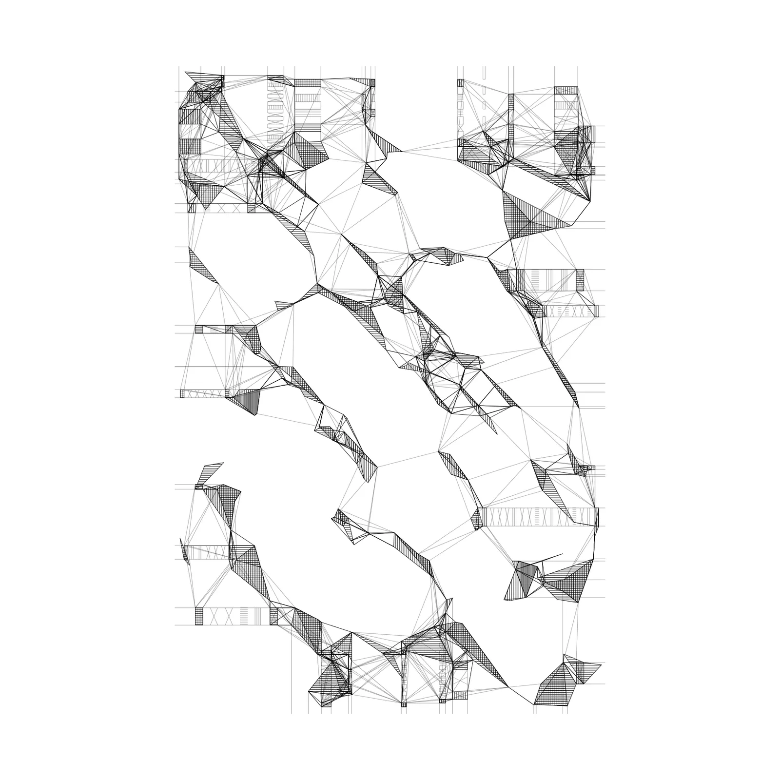 Suspended polygons #22 by nclslbrn