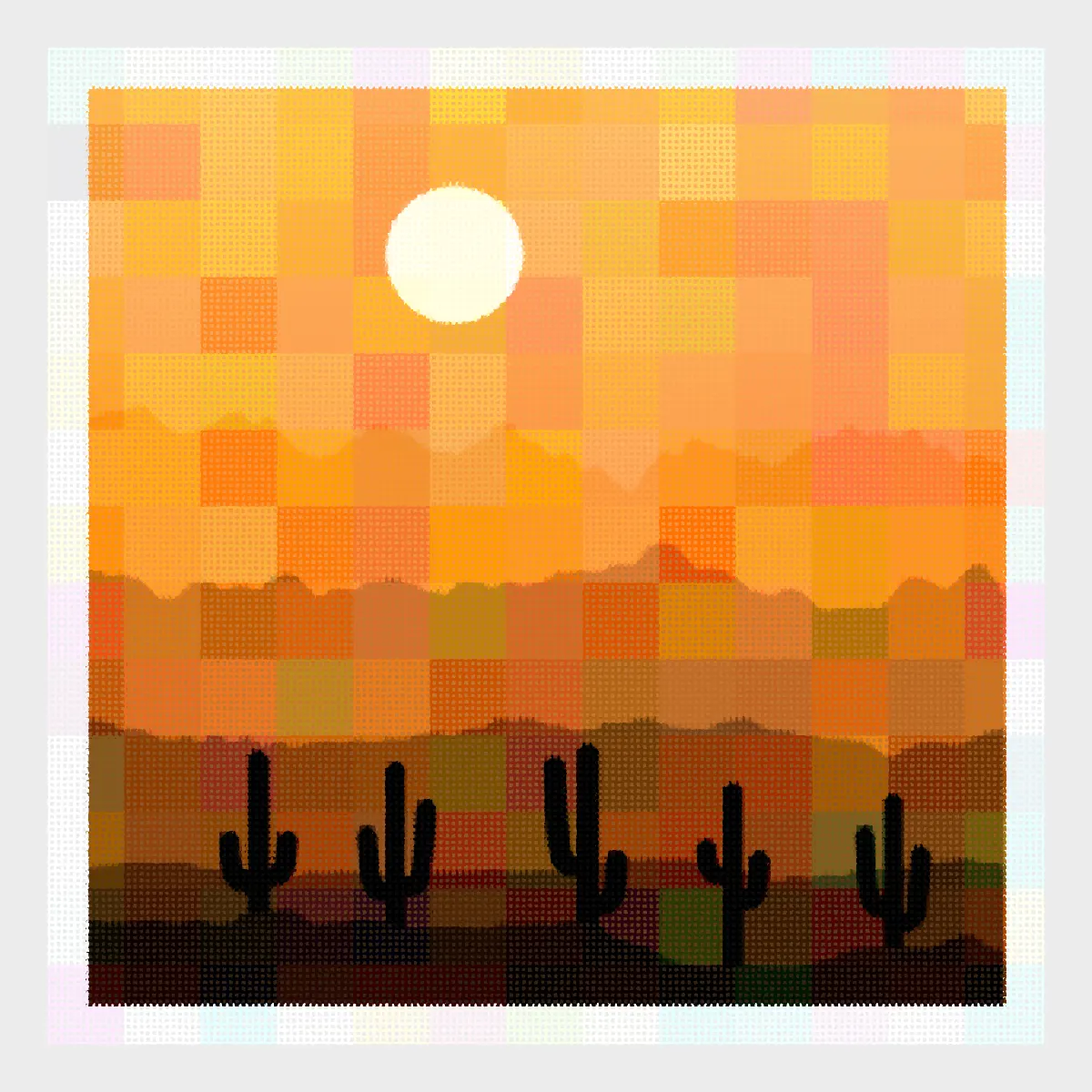 Saguaros #119 by Grenier