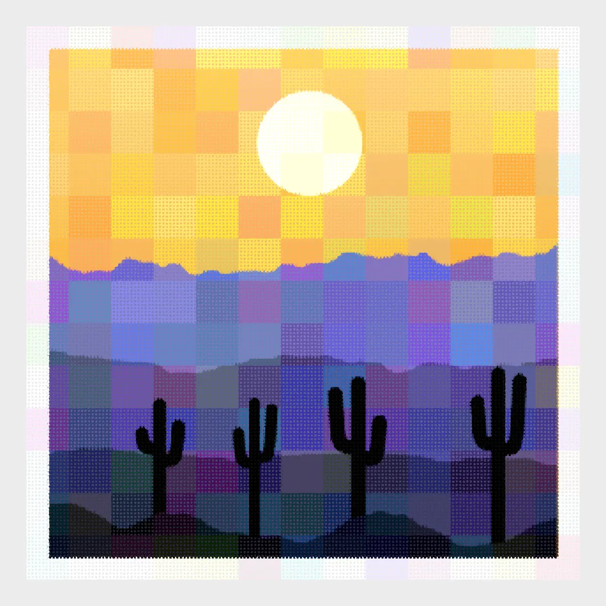 Saguaros #120 by Grenier