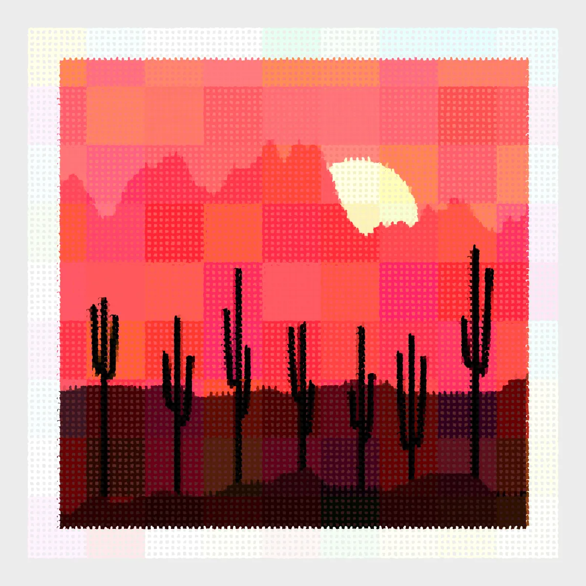 Saguaros #121 by Grenier