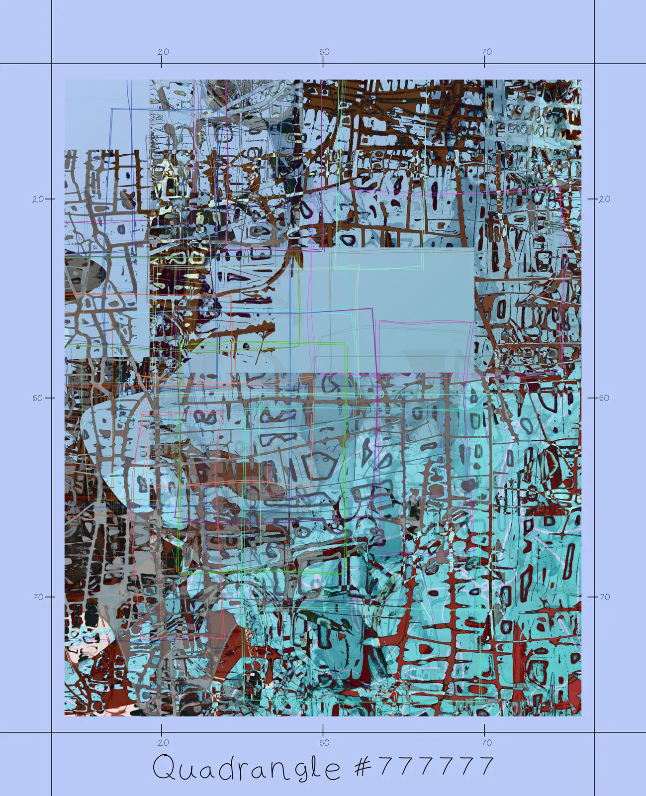 Quadrangle of My Being #144 by Wanda Oliver (original)