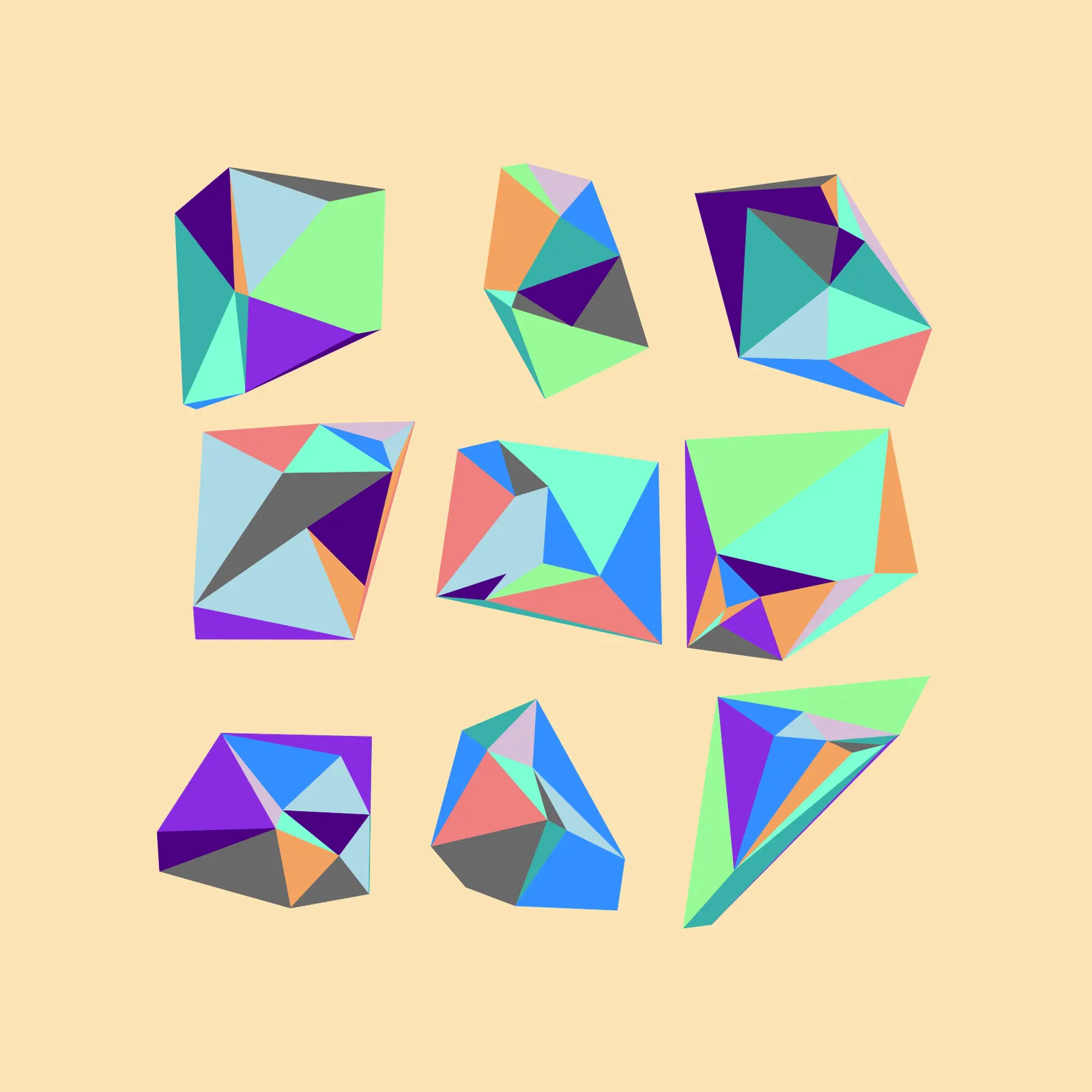 Delaunay Cripto Diamonds #7 by tuts