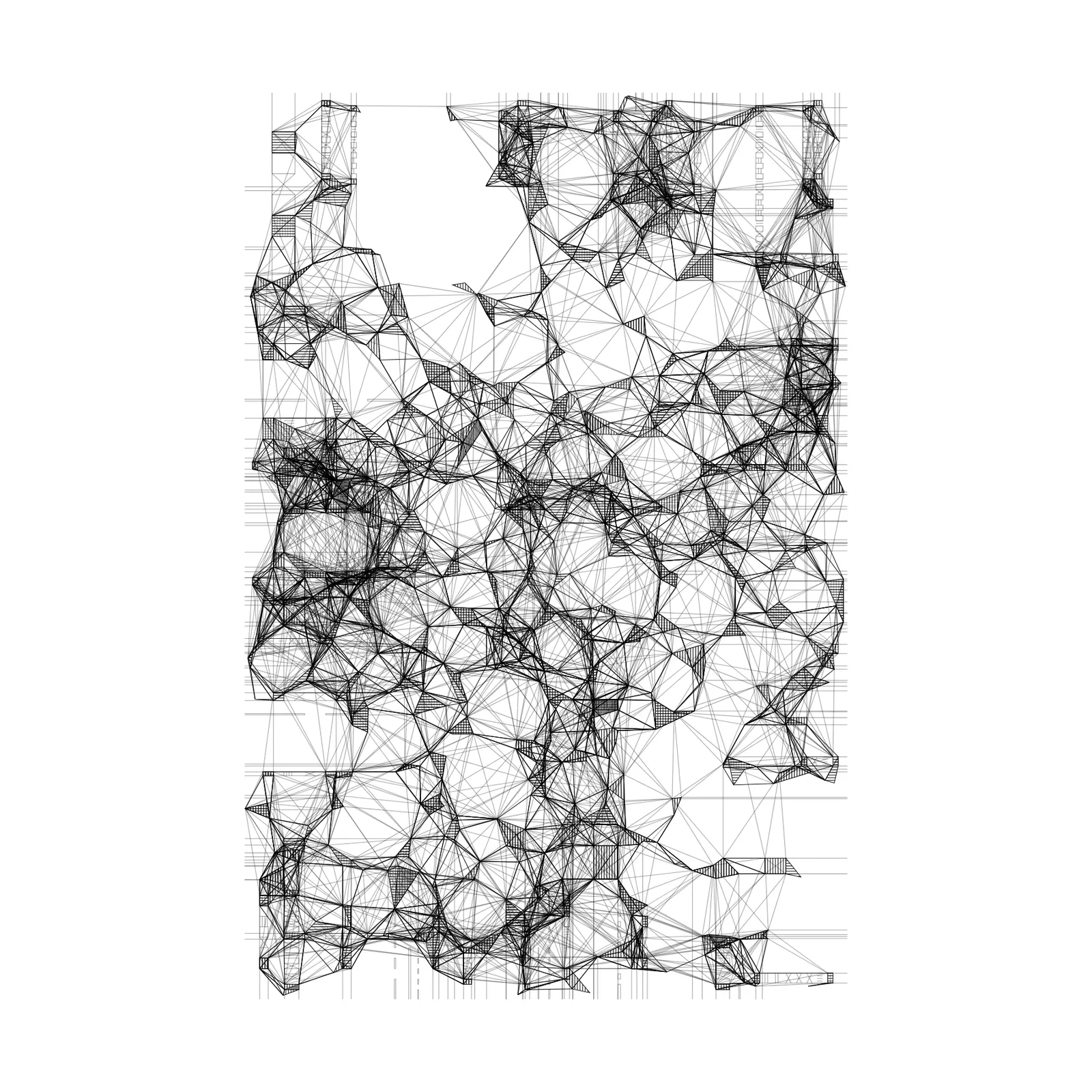 Suspended polygons #38 by nclslbrn