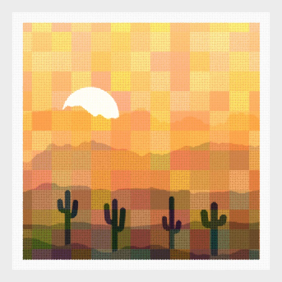 Saguaros #123 by Grenier