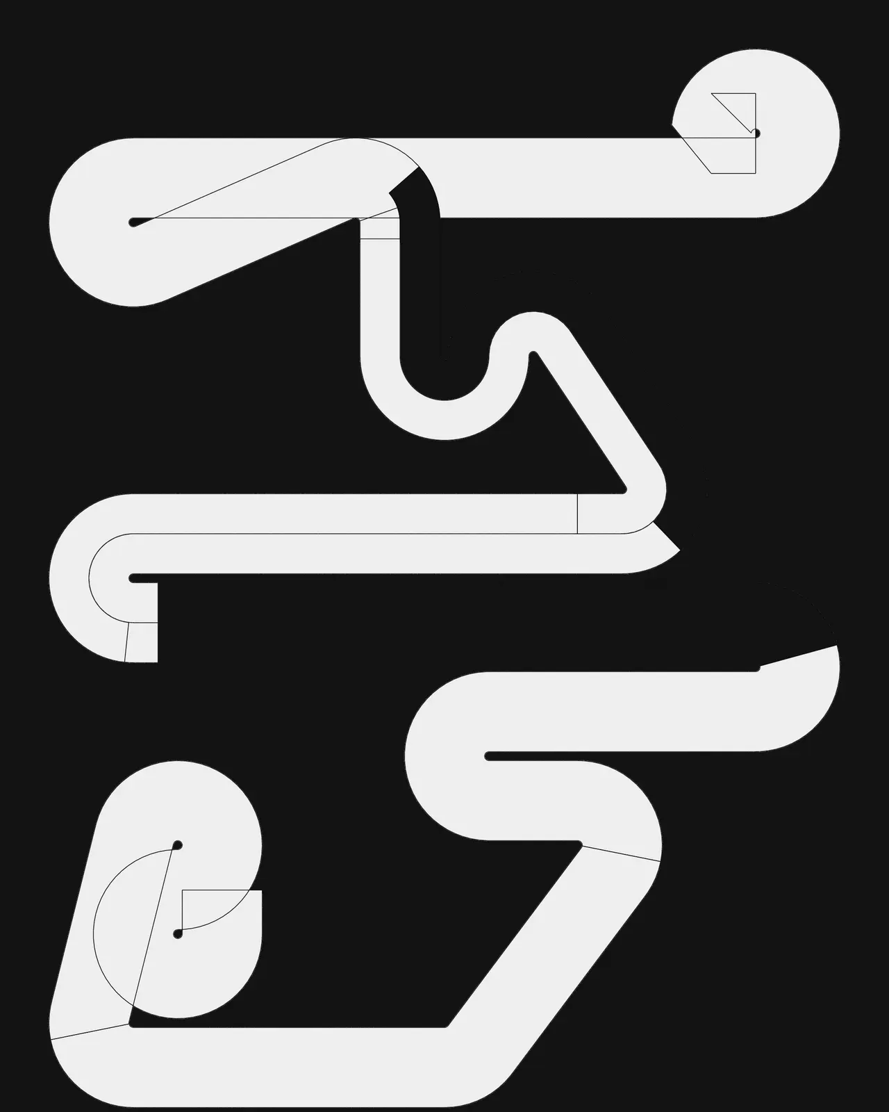 Anfractuous #443 by Landlines Art