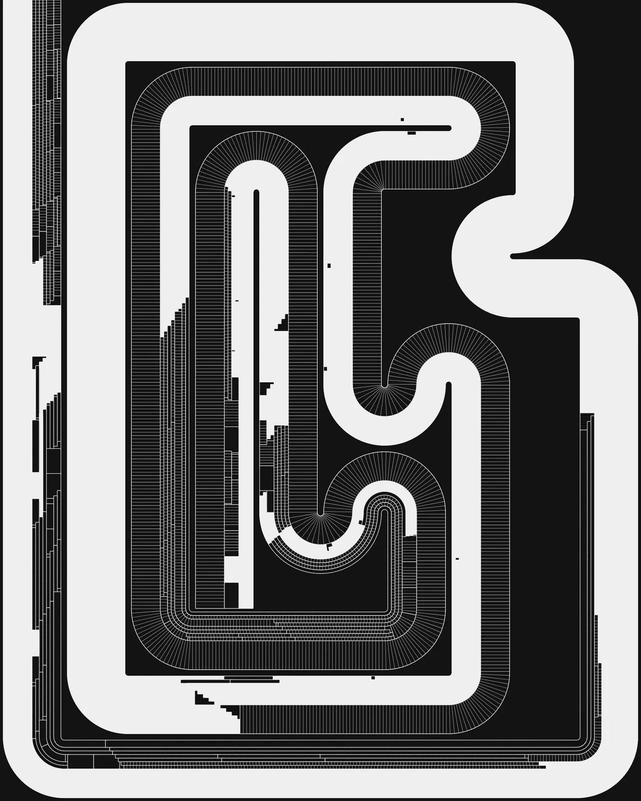 Anfractuous #449 by Landlines Art