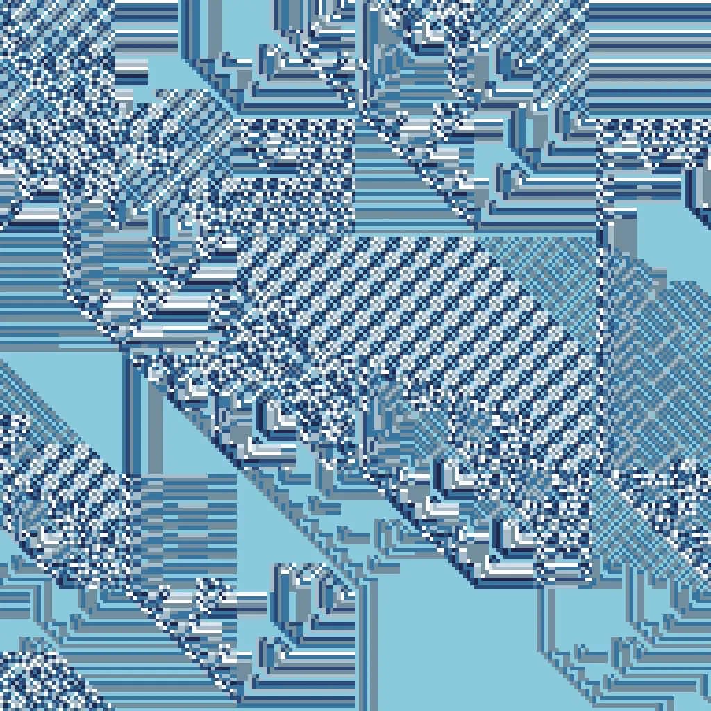 Zero-player game #777 by Ivan Dianov