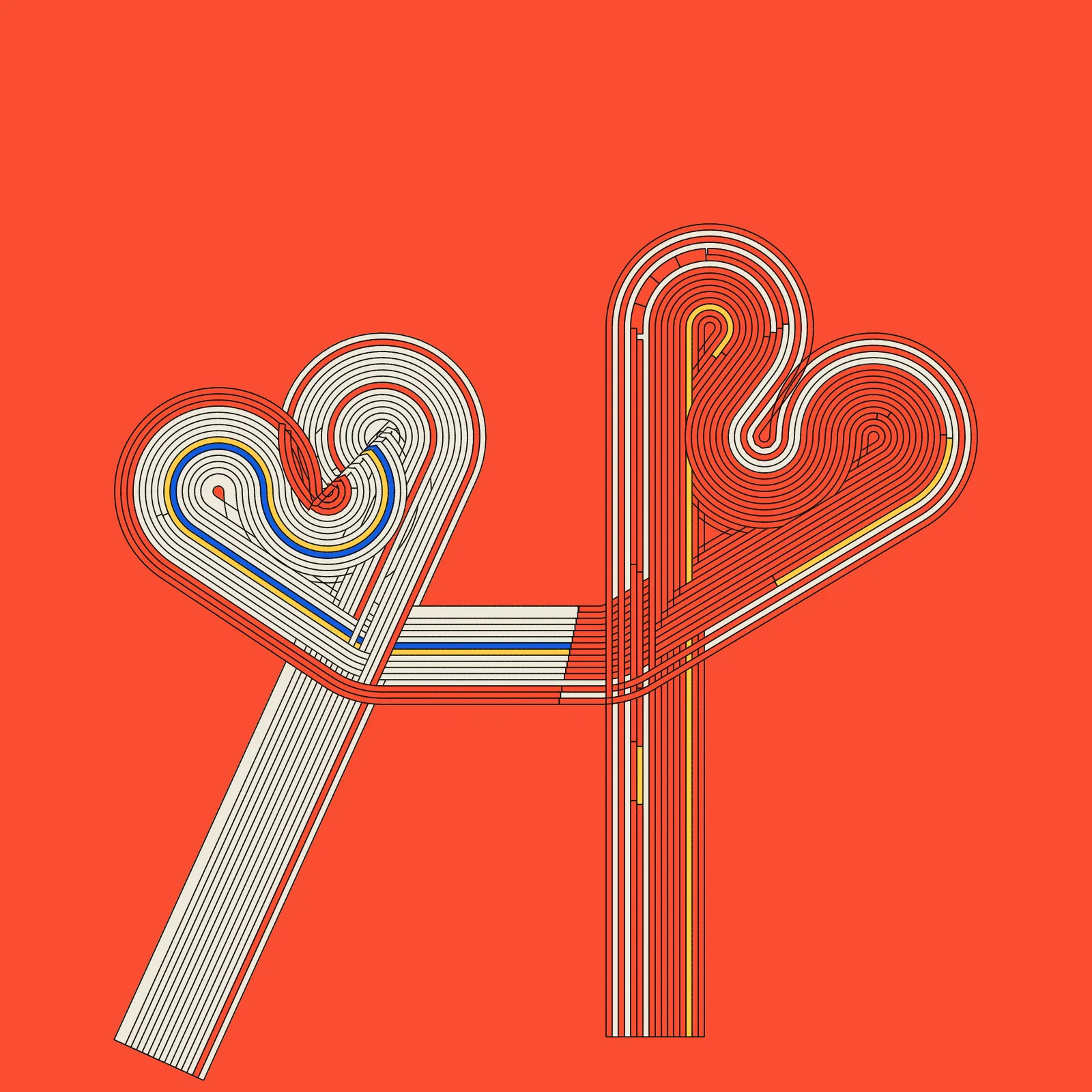 Anfractuous #597 by Landlines Art