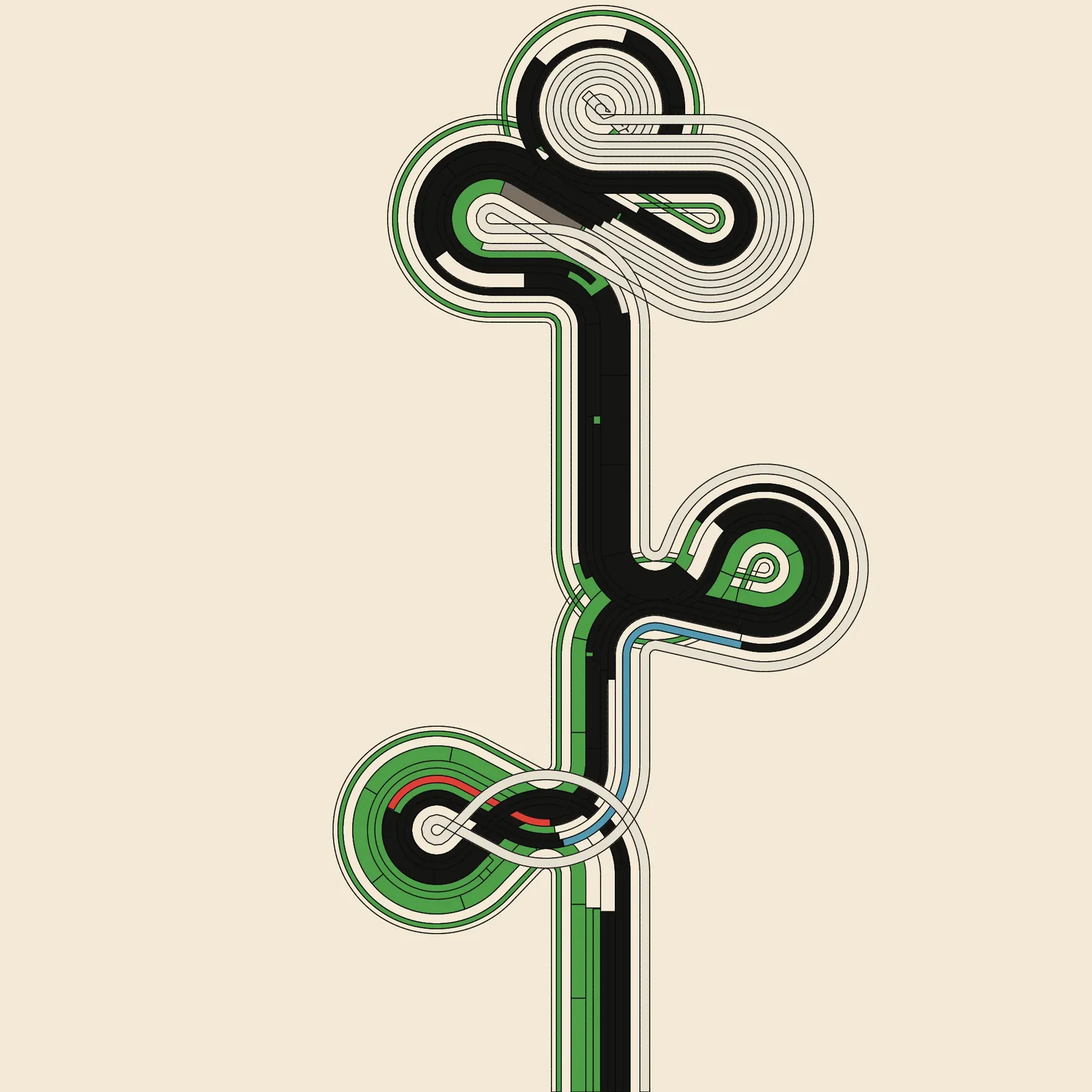 Anfractuous #629 by Landlines Art
