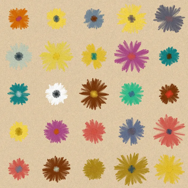 Each day I will buy you flowers #32 by Pierre Comet