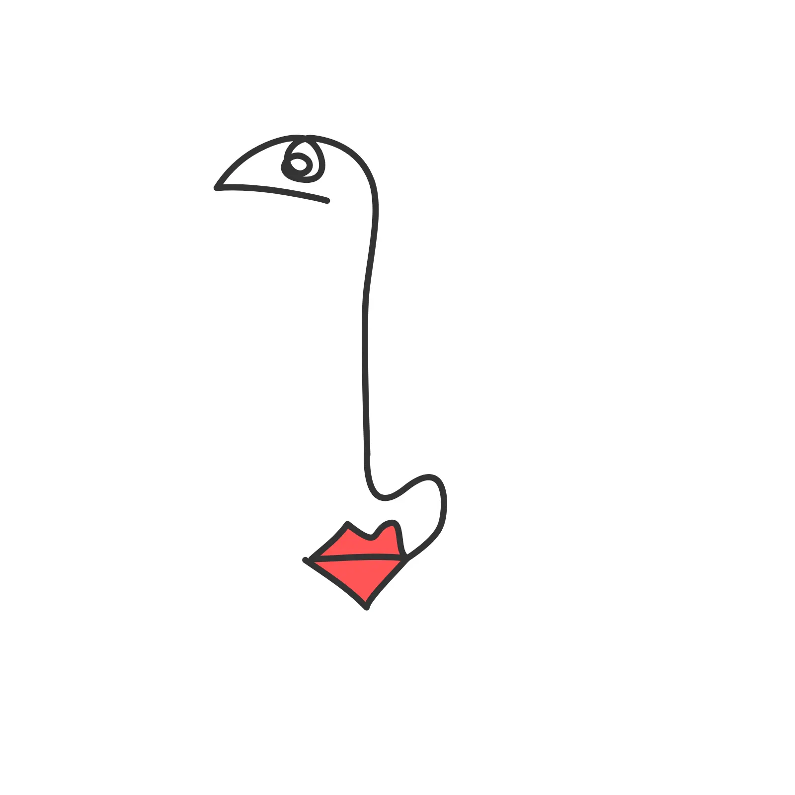 One line faces #43 by Denys Potapov
