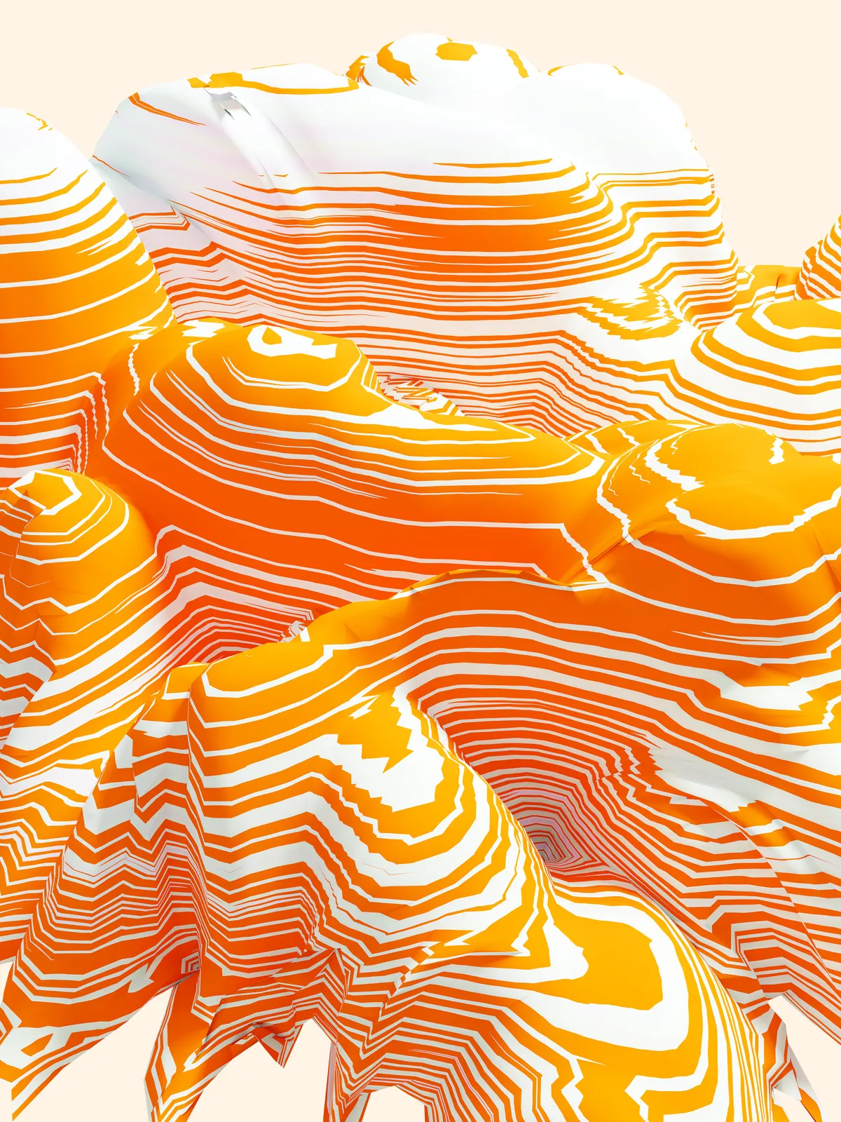 Re-Catenary02-081C 01 (Tangerine Foothills) by Marius Watz