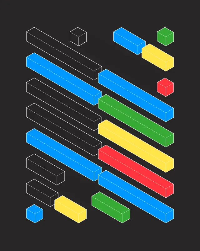 Blocky-Neon #14 by Jason Dartford
