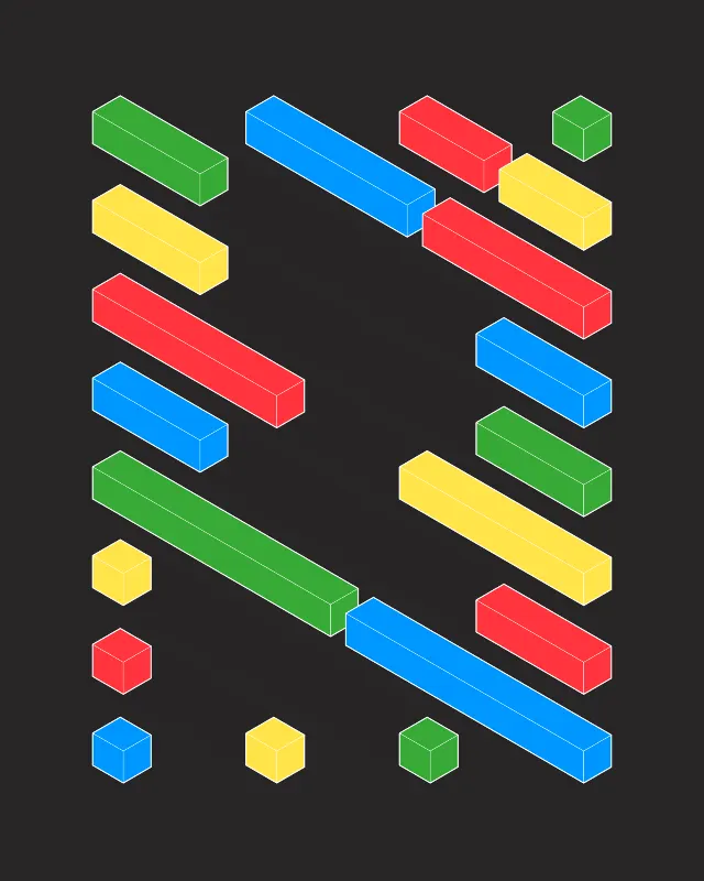 Blocky-Neon #29 by Jason Dartford
