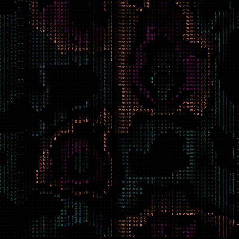Ascii Noise #70 by Uniray