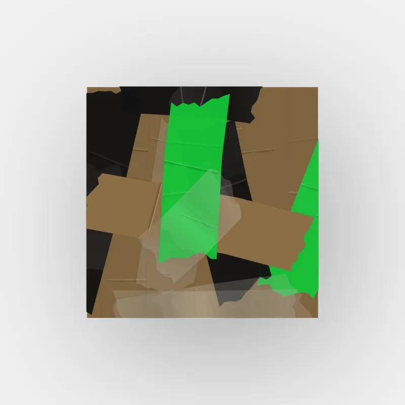 Tape abstract painting 001 #17 by unknown artist
