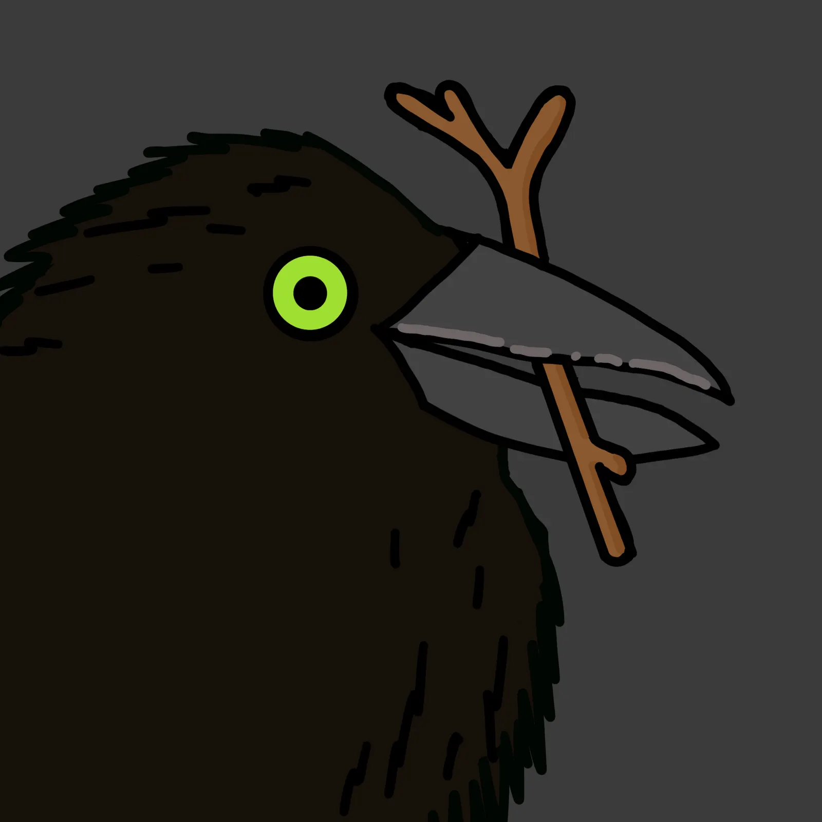 Crow Friends #302 by unknown artist