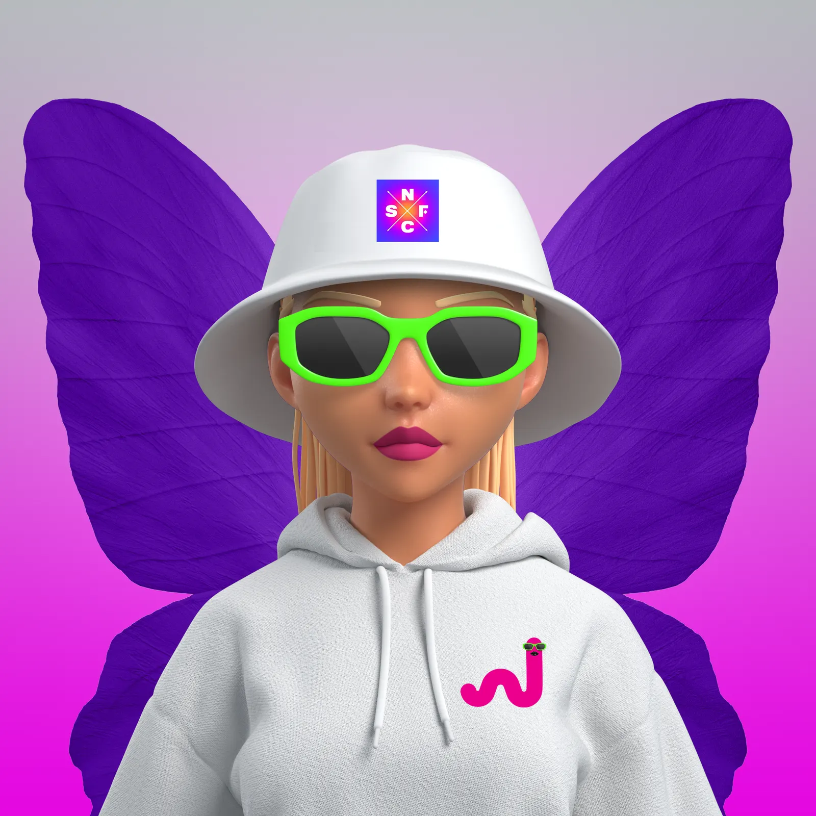 Non-Fungible Degen Angel by unknown artist