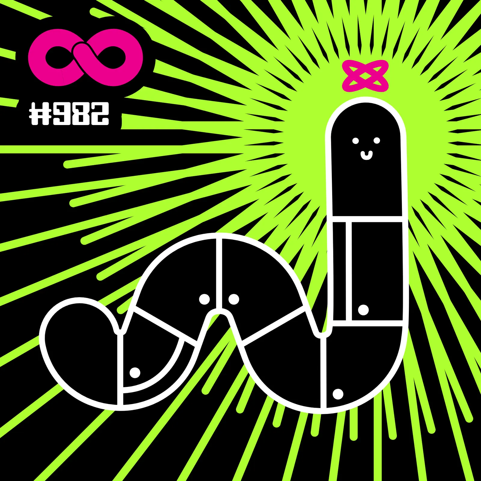 The Worm Hologram #982 by unknown artist