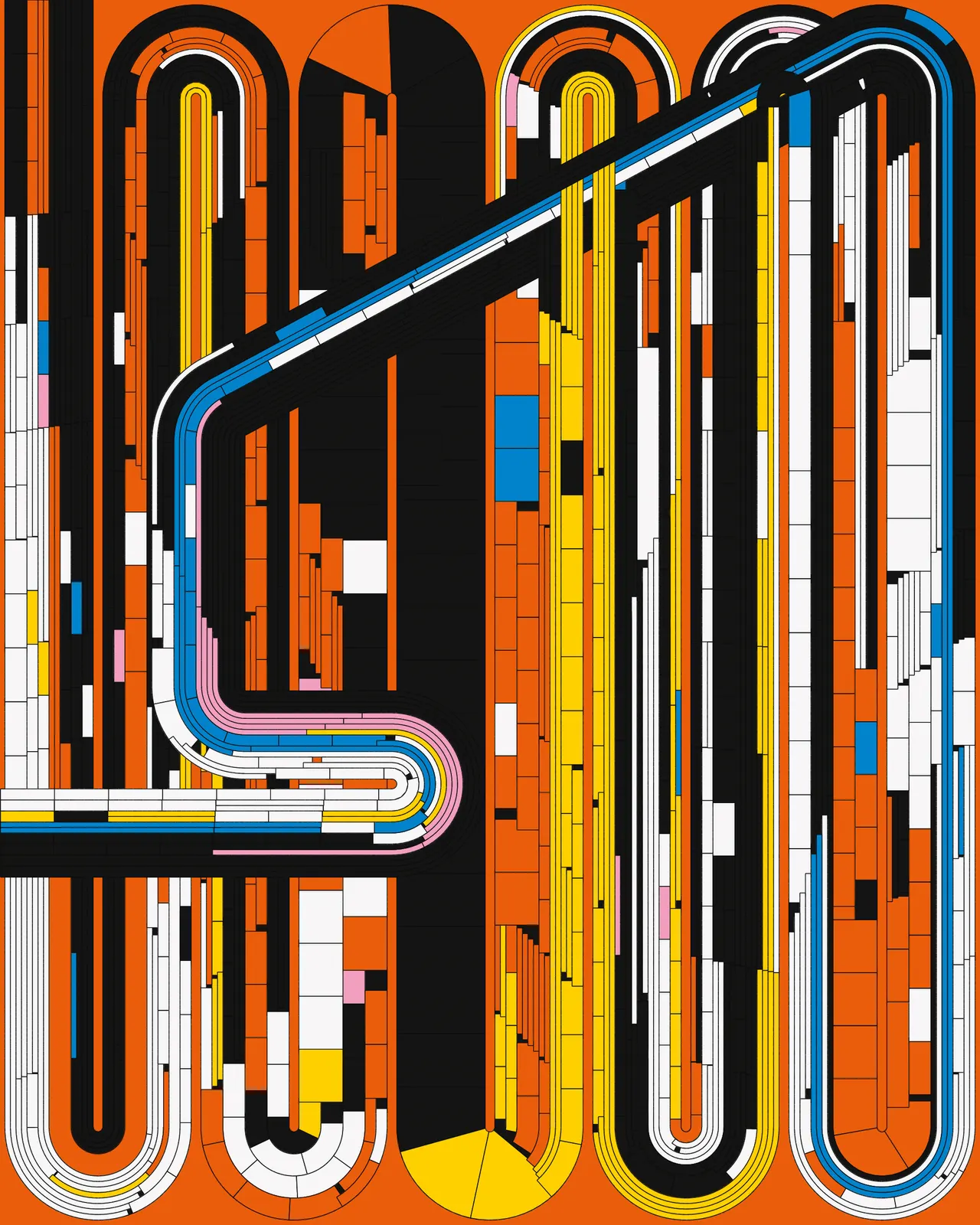 Anfractuous #748 by Landlines Art